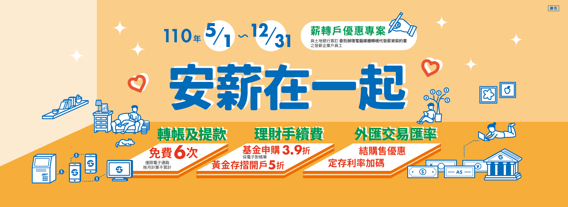 安薪在一起 薪轉戶優惠專案