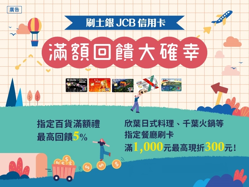 【土銀JCB信用卡】112年下半年刷卡優惠