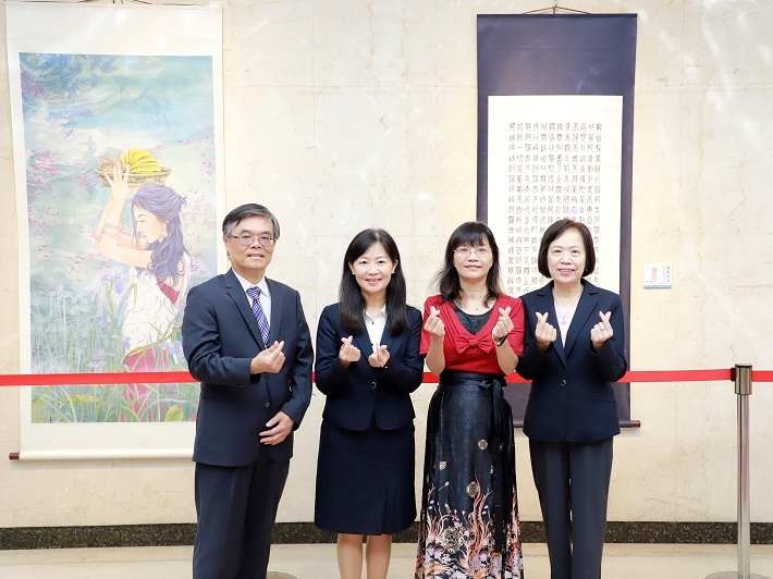 桃園藝術家呂玉惠赴土銀展出　以傳統藝術畫出生活